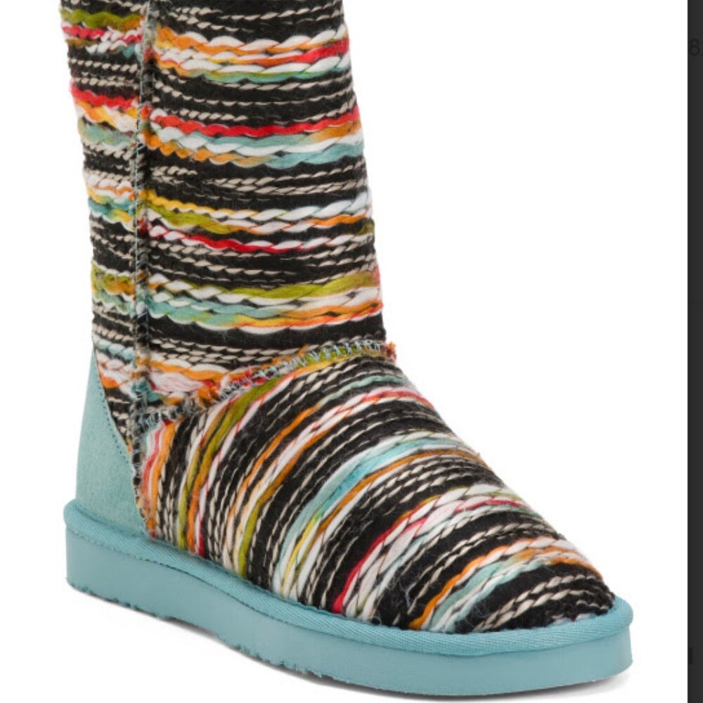 JUAREZ BOOTS -TURQUOISE- Premium faux fur lining